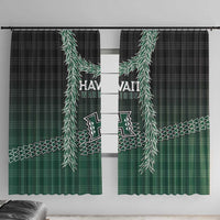 Rainbow Warriors Hawaii Palaka Window Curtain Maile Lei - Polynesian Pride