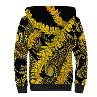 Hawaii Oahu Ilima Lei Sherpa Hoodie LT7 - Polynesian Pride