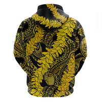 Hawaii Oahu Ilima Lei Zip Hoodie LT7 - Polynesian Pride