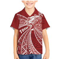 Tonga Independence Day Family Matching Mermaid Dress and Hawaiian Shirt Tongatapu Lion Ngatu Motifs