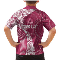 Fiji Adi Cakobau School Personalised Family Matching Mermaid Dress and Hawaiian Shirt Masi Tapa Mix Plumeria