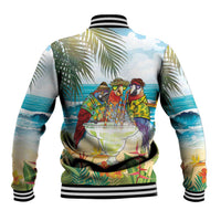 It's 5 o'clock Somewhere Baseball Jacket Beach Party LT7 - Polynesian Pride