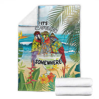 It's 5 o'clock Somewhere Blanket Beach Party - Polynesian Pride