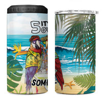 It's 5 o'clock Somewhere 4 in 1 Can Cooler Tumbler Beach Party LT7 One Size: 16 oz Colorful - Polynesian Pride