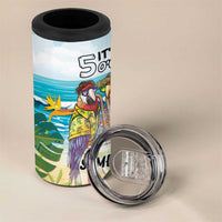 It's 5 o'clock Somewhere 4 in 1 Can Cooler Tumbler Beach Party LT7 - Polynesian Pride