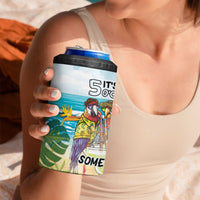 It's 5 o'clock Somewhere 4 in 1 Can Cooler Tumbler Beach Party LT7 - Polynesian Pride