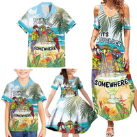 It's 5 o'clock Somewhere Family Matching Summer Maxi Dress and Hawaiian Shirt Beach Party LT7 - Polynesian Pride