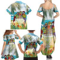 It's 5 o'clock Somewhere Family Matching Summer Maxi Dress and Hawaiian Shirt Beach Party LT7 - Polynesian Pride