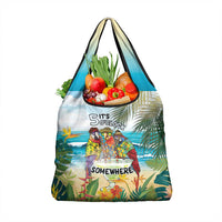 It's 5 o'clock Somewhere Grocery Bag Beach Party LT7 1-pack One Size Colorful - Polynesian Pride