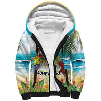 It's 5 o'clock Somewhere Sherpa Hoodie Beach Party LT7 Unisex Colorful - Polynesian Pride