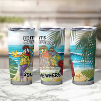 It's 5 o'clock Somewhere Tumbler Cup Beach Party - Polynesian Pride