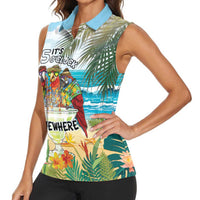 It's 5 o'clock Somewhere Women Sleeveless Polo Shirt Beach Party - Polynesian Pride