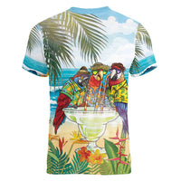 It's 5 o'clock Somewhere Women V-Neck T-Shirt Beach Party LT7 - Polynesian Pride