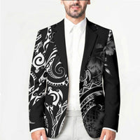 Aloha Hawaii Turtles Floral Blazer Obsidian Glaze