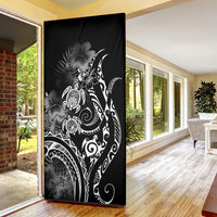 Aloha Hawaii Turtles Floral Door Cover Obsidian Glaze