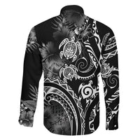 Aloha Hawaii Turtles Floral Family Matching Mermaid Dress and Hawaiian Shirt Obsidian Glaze