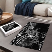Aloha Hawaii Turtles Floral Puzzle Obsidian Glaze