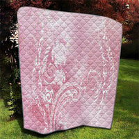 Aloha Hawaii Turtles Floral Quilt Pink Marbles Glaze