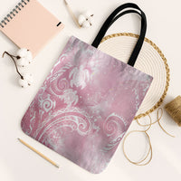 Aloha Hawaii Turtles Floral Tote Bag Pink Marbles Glaze