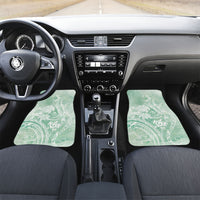Aloha Hawaii Turtles Floral Car Mats Seafoam Marbles Glaze