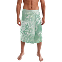 Aloha Hawaii Turtles Floral Lavalava Seafoam Marbles Glaze