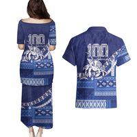 Queen Salote College 100th Anniversary Couples Matching Puletasi and Hawaiian Shirt QSC Royal Girls - Polynesian Pride