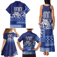 Queen Salote College 100th Anniversary Family Matching Tank Maxi Dress and Hawaiian Shirt QSC Royal Girls - Polynesian Pride