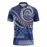 Queen Salote College 100th Anniversary Zipper Polo Shirt QSC Royal Girls - Polynesian Pride