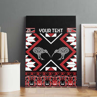 Personalised Taniko Motifs Aotearoa Canvas Wall Art Waitangi Kowhaiwhai Kiwi LT7 - Polynesian Pride