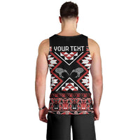 Personalised Taniko Motifs Aotearoa Men Tank Top Waitangi Kowhaiwhai Kiwi LT7 - Polynesian Pride