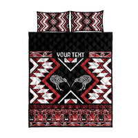 Personalised Taniko Motifs Aotearoa Quilt Bed Set Waitangi Kowhaiwhai Kiwi LT7 - Polynesian Pride