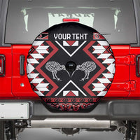Personalised Taniko Motifs Aotearoa Spare Tire Cover Waitangi Kowhaiwhai Kiwi LT7 - Polynesian Pride