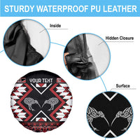 Personalised Taniko Motifs Aotearoa Spare Tire Cover Waitangi Kowhaiwhai Kiwi LT7 - Polynesian Pride