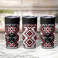 Personalised Taniko Motifs Aotearoa Tumbler Cup Waitangi Kowhaiwhai Kiwi LT7 - Polynesian Pride