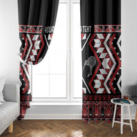 Personalised Taniko Motifs Aotearoa Window Curtain Waitangi Kowhaiwhai Kiwi LT7 - Polynesian Pride