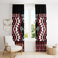 Personalised Taniko Motifs Aotearoa Window Curtain Waitangi Kowhaiwhai Kiwi LT7 - Polynesian Pride
