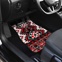 Personalised Aotearoa Waitangi Car Mats Taniko Motifs - Mania Gecko LT7 - Polynesian Pride