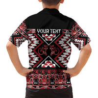 Personalised Aotearoa Waitangi Hawaiian Shirt Taniko Motifs - Mania Gecko LT7 - Polynesian Pride