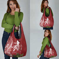 Personalised Hawaii Wahine Grocery Bag Women's Day Ohia Lehua LT7 - Polynesian Pride
