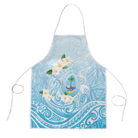 Guam Fishhook Mix Guasali Flowers Apron Dreaming Turquoise LT7 Turquoise - Polynesian Pride