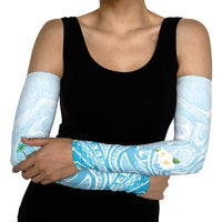 Guam Fishhook Mix Guasali Flowers Arm Sleeves Dreaming Turquoise LT7 - Polynesian Pride