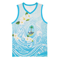 Guam Fishhook Mix Guasali Flowers Basketball Jersey Dreaming Turquoise LT7 Unisex Turquoise - Polynesian Pride