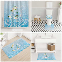 Guam Fishhook Mix Guasali Flowers Bathroom Set Dreaming Turquoise LT7 - Polynesian Pride