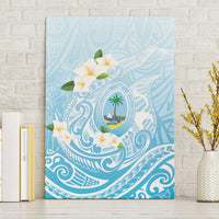 Guam Fishhook Mix Guasali Flowers Canvas Wall Art Dreaming Turquoise LT7 Without Frame Turquoise - Polynesian Pride