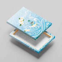 Guam Fishhook Mix Guasali Flowers Canvas Wall Art Dreaming Turquoise LT7 - Polynesian Pride