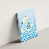 Guam Fishhook Mix Guasali Flowers Canvas Wall Art Dreaming Turquoise LT7 - Polynesian Pride