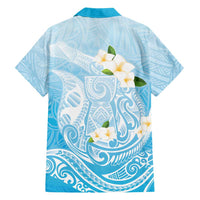 Guam Fishhook Mix Guasali Flowers Family Matching Off Shoulder Maxi Dress and Hawaiian Shirt Dreaming Turquoise