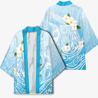 Guam Fishhook Mix Guasali Flowers Kimono Dreaming Turquoise LT7 - Polynesian Pride