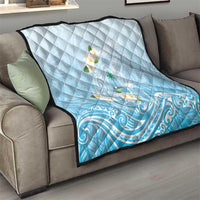 Guam Fishhook Mix Guasali Flowers Quilt Dreaming Turquoise LT7 - Polynesian Pride