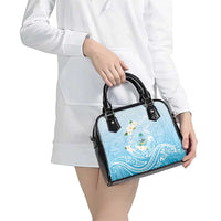 Guam Fishhook Mix Guasali Flowers Shoulder Handbag Dreaming Turquoise LT7 - Polynesian Pride